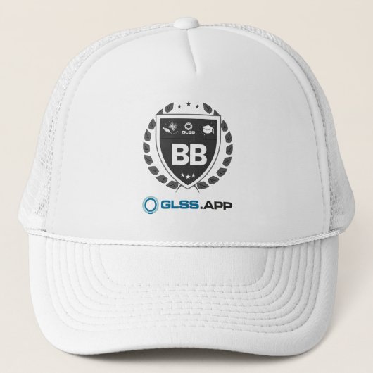 Black Belt Gecertificeerd - GLSS.app Trucker Pet (Voorkant)