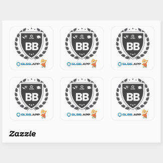 Black Belt Gecertificeerd - GLSS.app Vierkante Sticker