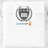 Black Belt Gecertificeerd - GLSS.app Vierkante Sticker (Tas)