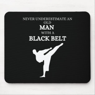 Black Belt Gezegde Karate Martial Arts Muismat
