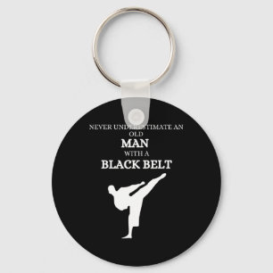 Black Belt Gezegde Karate Martial Arts Sleutelhanger