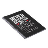 Black Belt Gift Idea - Funny Karate Old Man Notitieboek (Rechterzijde)