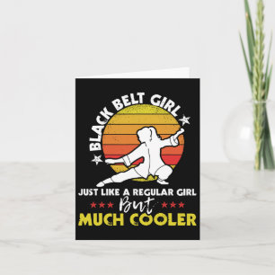 Black Belt Girl - Karate Taekwondo Mixed Martial A Kaart