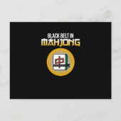 Black Belt in Mahjong Game Mahjong Player Games Briefkaart (Voorkant)