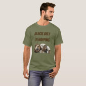 Black Belt In Napping Sloth T-shirt (Voorkant volledig)