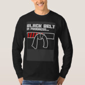 Black Belt in progress Jiu Jitsu T-shirt (Voorkant)