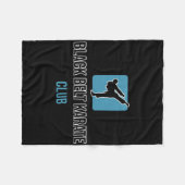 Black Belt Karate Club Fleece Deken (Voorkant (Horizontaal))