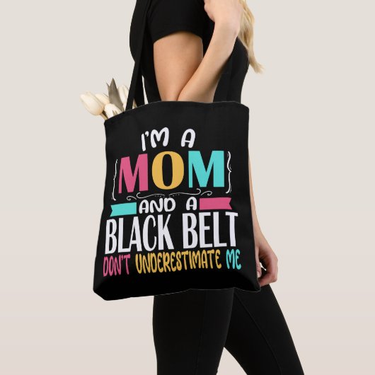 Black Belt Karate Jiu Jitsu Martial Arts Mom Tote Bag (Dichtbij)