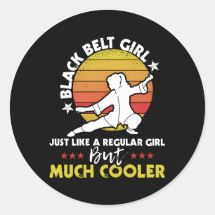 Black Belt Karate Taekwondo Mixed Mial MMA Ronde Sticker