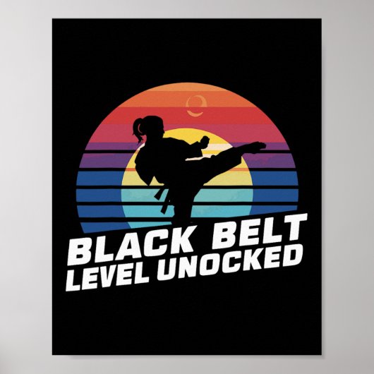 Black Belt Level ontgrendeld 5 Poster (Voorkant)