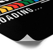 Black Belt Loading Martial Arts Karate Minimalist Poster (Hoek)