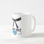 black belt loading martial arts karate Taekwondo Koffiemok (Voorkant rechts)