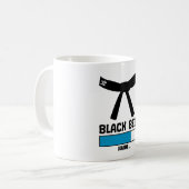 black belt loading martial arts karate Taekwondo Koffiemok (Voorkant links)