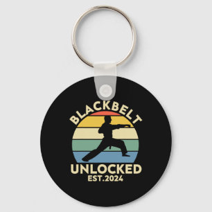 Black Belt Mannen Achievement Martial Arts Karate Sleutelhanger