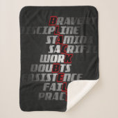 Black Belt | Martial Arts Blanket Sherpa Deken (Voorkant)