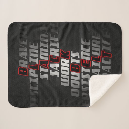 Black Belt | Martial Arts Blanket Sherpa Deken (Voorkant (horizontaal))