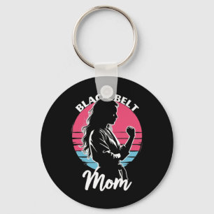 Black Belt Mom Martial Arts Karate Jiu-jitsu Taekw Sleutelhanger