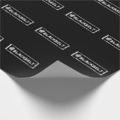 Black Belt Motivation Karate Taekwondo Jiu Jitsu Cadeaupapier (Hoek)