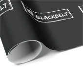 Black Belt Motivation Karate Taekwondo Jiu Jitsu Cadeaupapier (Rol Hoek)