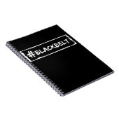 Black Belt Motivation Karate Taekwondo Jiu Jitsu Notitieboek (Rechterzijde)