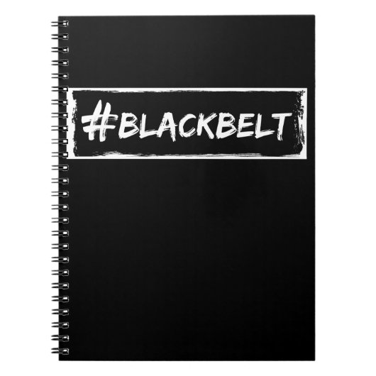 Black Belt Motivation Karate Taekwondo Jiu Jitsu Notitieboek (Voorkant)