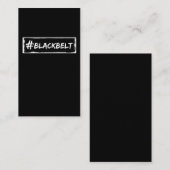 Black Belt Motivation Karate Taekwondo Jiu Jitsu Visitekaartje (Voorkant / Achterkant)