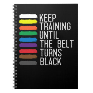 Black Belt Motivation Taekwondo Jiu Jitsu Karate Notitieboek
