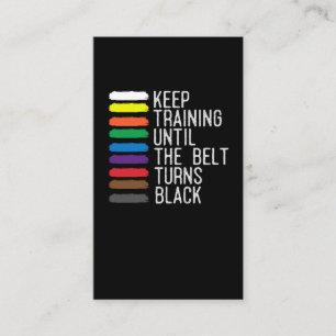 Black Belt Motivation Taekwondo Jiu Jitsu Karate Visitekaartje
