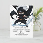 Black Belt Ninja Training Kinderen Verjaardag Kaart (Staand voorkant)