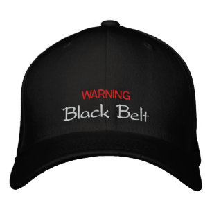 Black Belt-Pet Geborduurde Pet