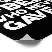 Black Belt Shirten Taekwondo Karate Gift Poster (Hoek)