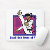 Black Belt State of Mind Muismat gift voor meisjes (Met muis)
