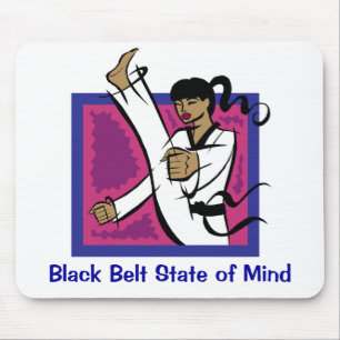 Black Belt State of Mind Muismat gift voor meisjes