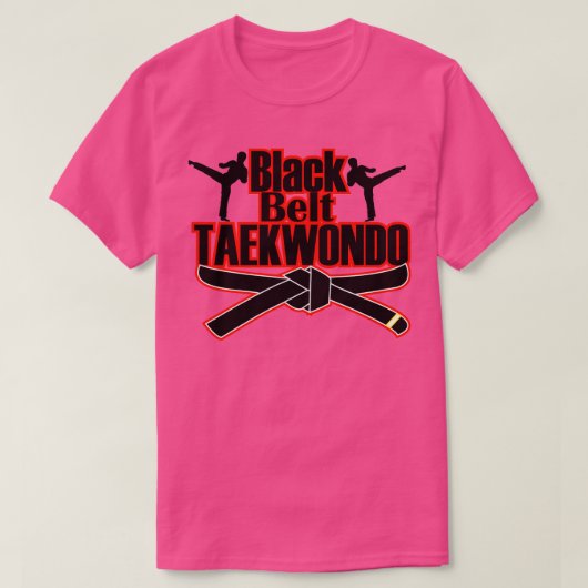Black Belt Taekwondo T-shirt (Design voorkant)