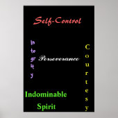 Black Belt Tenents Poster (Voorkant)