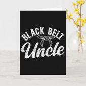 Black Belt Uncle Karate Uncle Proud Karate Uncle  Kaart (Gele Bloem)