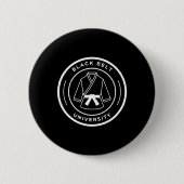Black Belt University Ronde Button 5,7 Cm (Voorkant)
