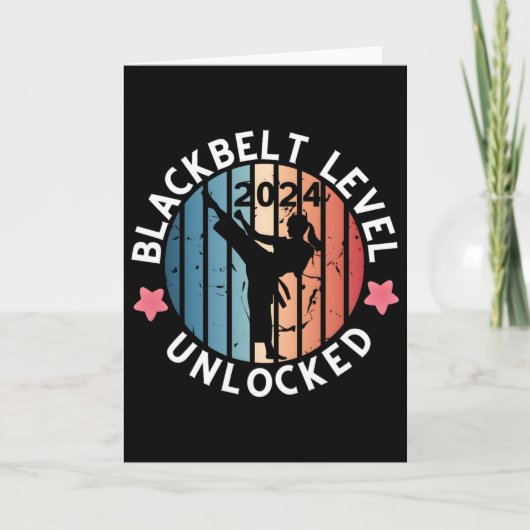 Black Belt Vrouwen Prestatie Gift Kaart (Voorkant)