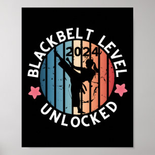 Black Belt Vrouwen Prestatie Gift Poster