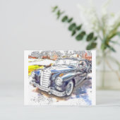 Black Benz Briefkaart (Staand voorkant)