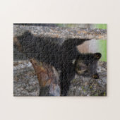 Black Beren Cub Lounging Legpuzzel (Horizontaal)
