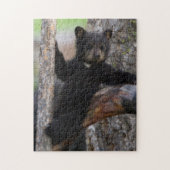 Black Beren Cub Lounging Legpuzzel (Verticaal)