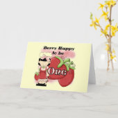 Black Berry 1e verjaardag T-shirts en geschenken Kaart (Gele Bloem)