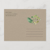 BLACK BERRY LEAFY FOLIAGE GREENERY BEWAREN DE DATU AANKONDIGINGSKAART (Achterkant)