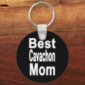 Black Best Cavachon Mam Sleutelhanger (Voorkant)