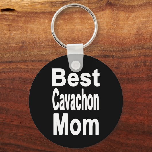 Black Best Cavachon Mam Sleutelhanger (Voorkant)