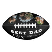Black Best Dad 3 Fotocollage Vaderdag American Football (Voorkant)