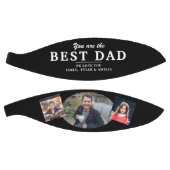 Black Best Dad 3 Photo Collage Basketbal (Panelen)