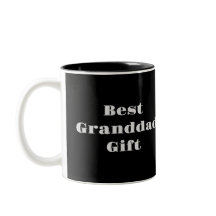Black Best Granddad Gift Mug