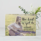 Black Best is nog niet gekomen Foto Afstuderen Kaart (Staand voorkant)